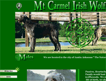 Tablet Screenshot of mtcarmelirishwolfhounds.com